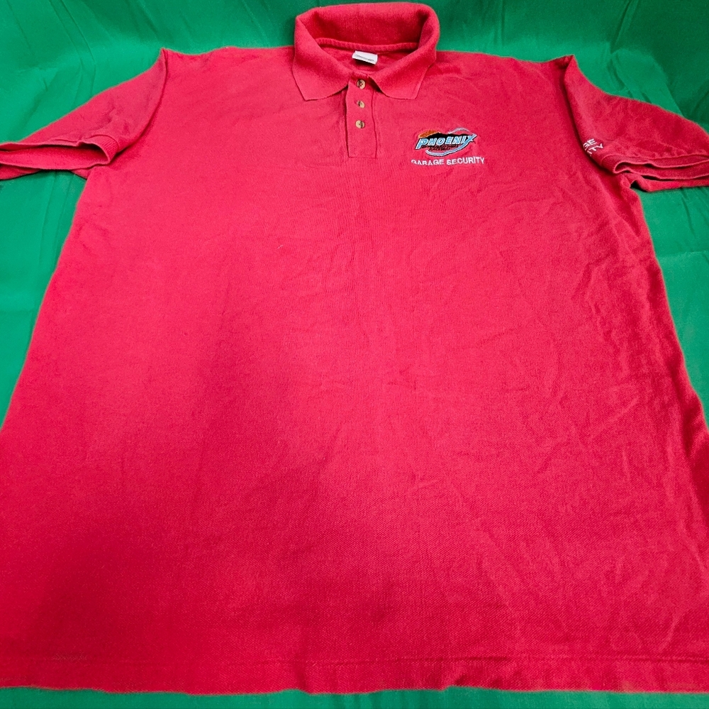 Vintage Phoenix International Raceway Polo Shirt Mens XL Security Department Red